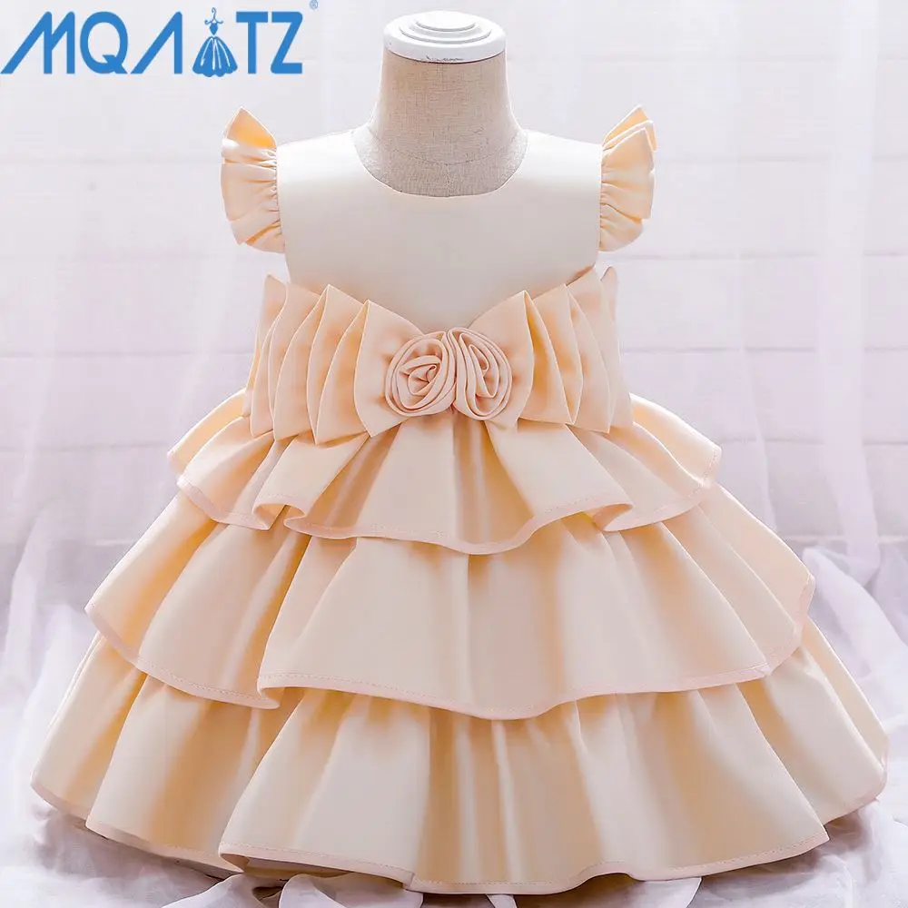 

vestidos de ninas Spring Summer Children's Dress Baby Girls Clothing Layered Frock Girl Birthday Party Dress