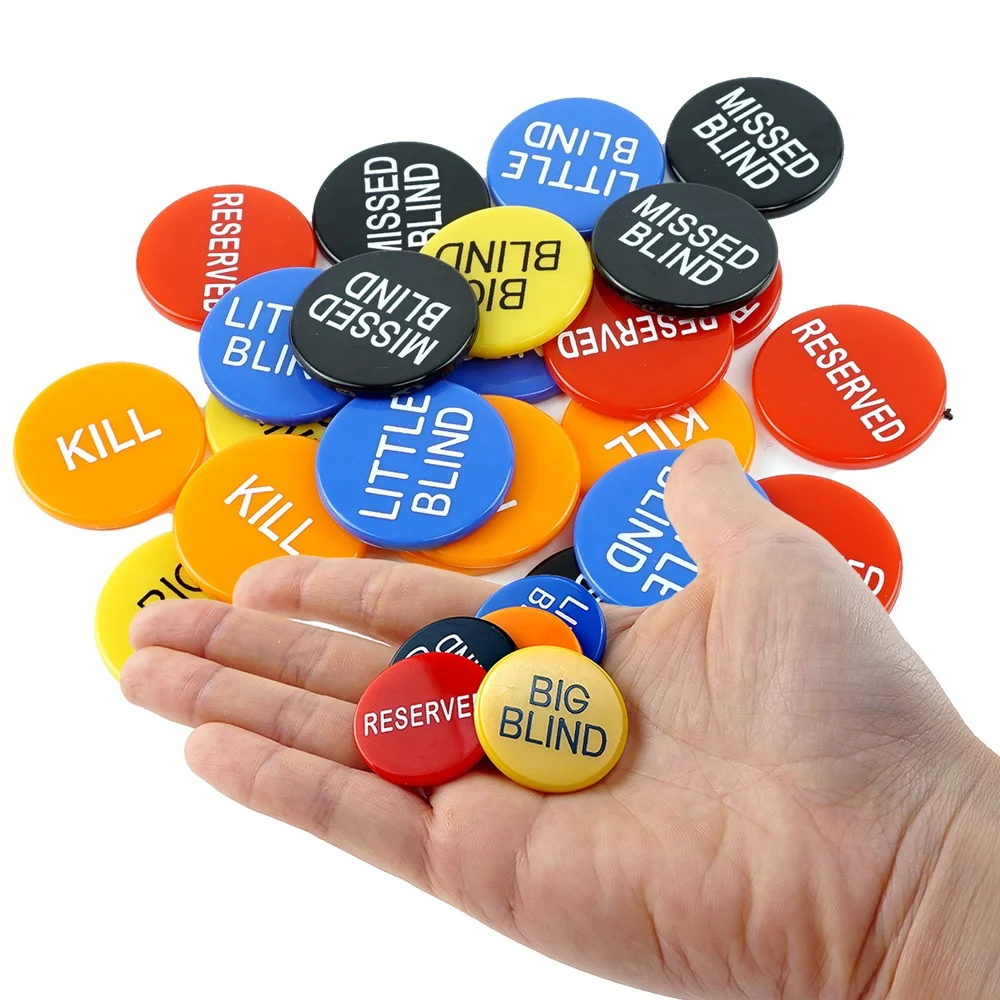 Factory 30mm Little Big Blind Button 2g Round Casino Table Accessory for Plastic Chips