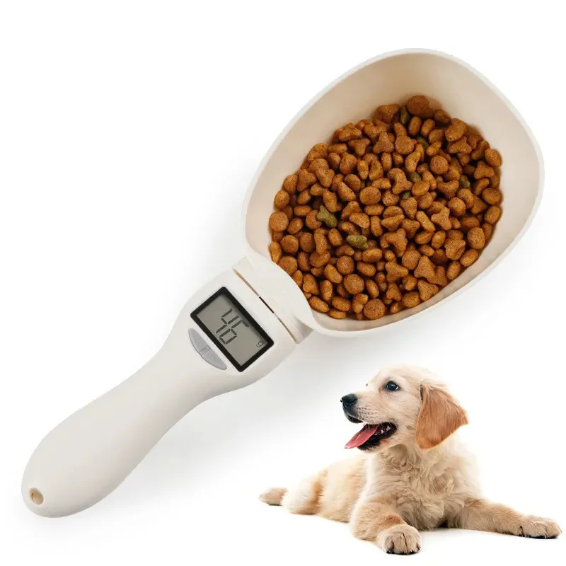 

Portable Electronic Pet Food Scale Cup Measuring Scoop Precise Digital LCD Display Electronic Weighing Pet Cat Dog Food Spoon