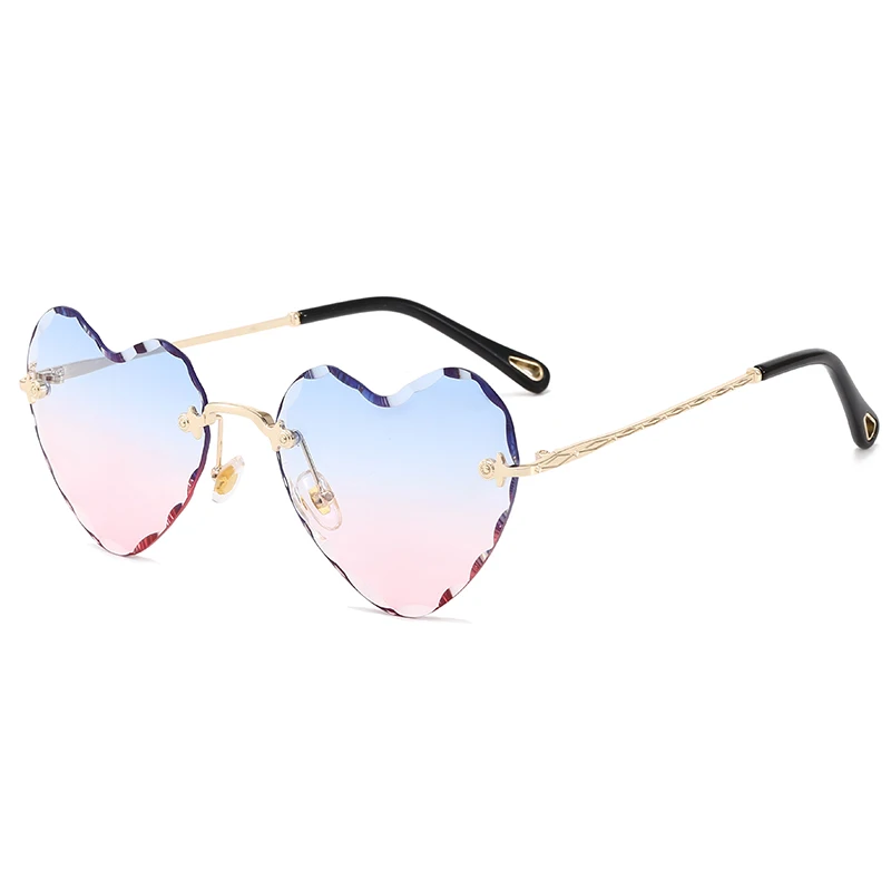 

Superhot Eyewear 11539 Fashion 2020 Ladies Women UV400 Rimless Heart Sunglasses