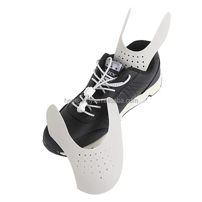 

Plastic Sneaker Shield Anti-Wrinkle Sports Shoes Protective for Anti Shoe Toe Box Creasing, Black, white,yellow, grey
