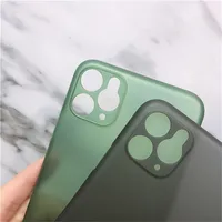 

2020 New Ultra Thin Cell Phone Case for iPhone Protective Lens Cover Matte PP Transparent Soft Case for iPhone 11