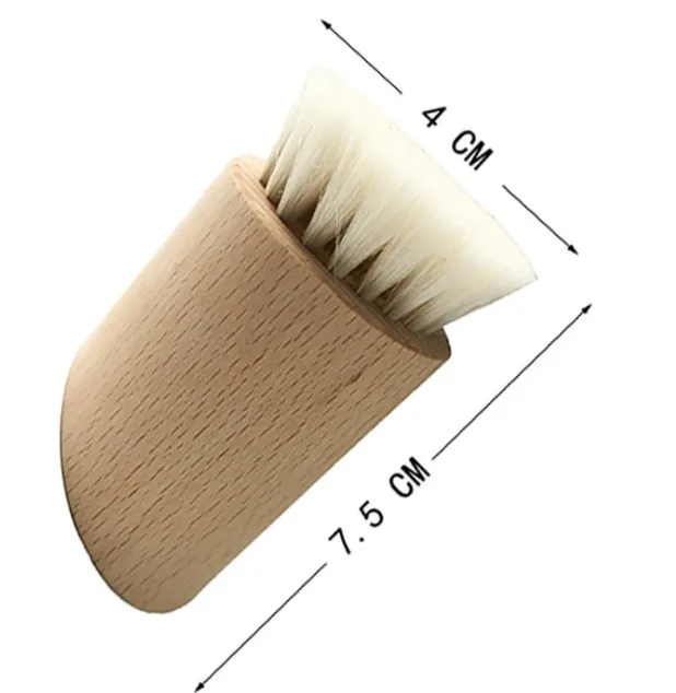 

Baby Goat Hair Brush Facial Cleansing Brush Soft for Exfoliating, Massaging, Removing