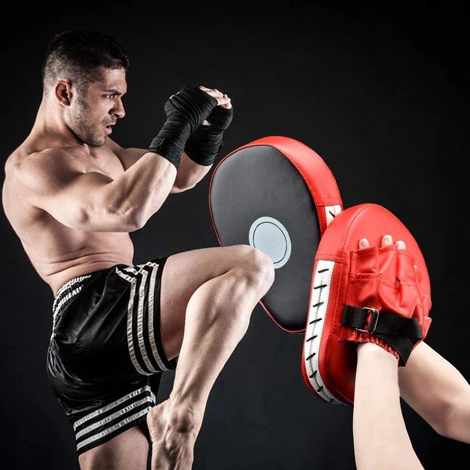 

Women Men Personalized Training Target Kick Boxing Gloves for Karate Muay Thai Free Fighting Sanda, Red