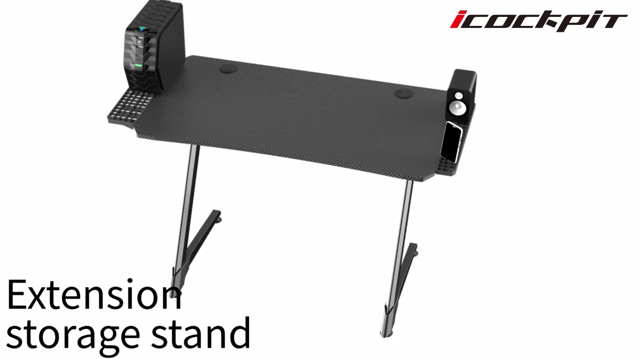 Amazon Hot Sale Computer Desk With Led Gaming Desk Pc Laptop Table
