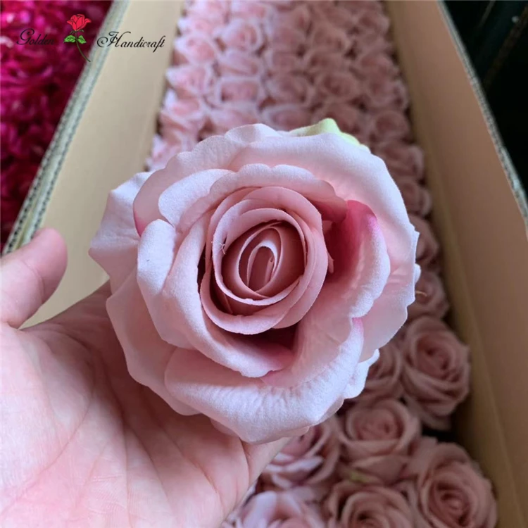 

QSLH-SY0443 Artificial silk rose heads peony head for flower arrangements artificial rose flower for wedding decoration