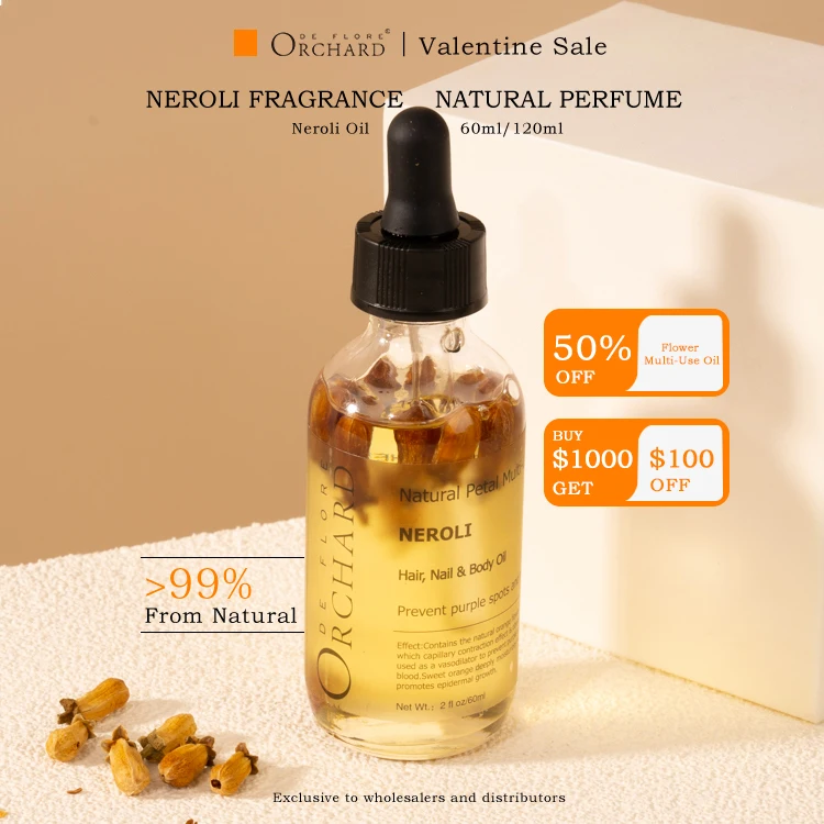 

Overseas Warehouse In Stock 2022 Hot Face Body Massage Oil Multi Use Oil Neroli Essential Oil