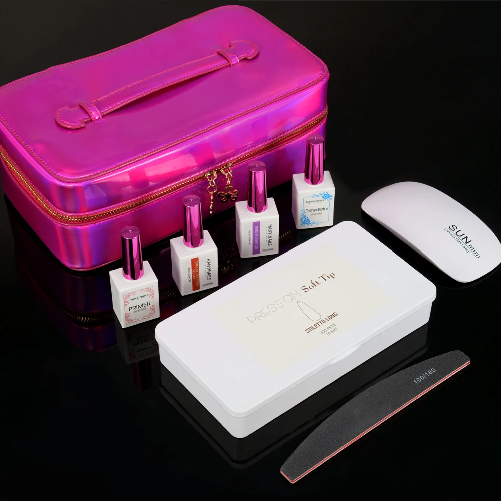

Private label full cover gel x nail tips extension system nails press on