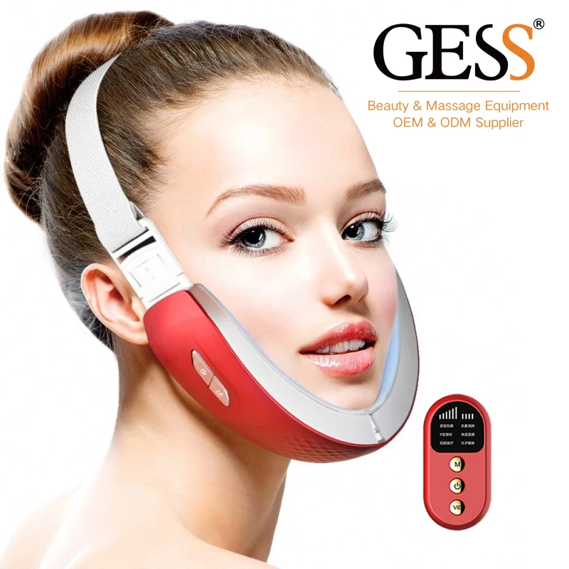 

GESS Personal Care Beauty Supplies V Shape Face Lifting Facial Machine Beauty Tools Skin Care Tool Beauty Products for Women, Black, pink, white