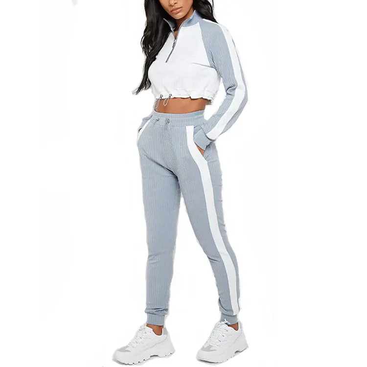 ribbed tracksuit womens