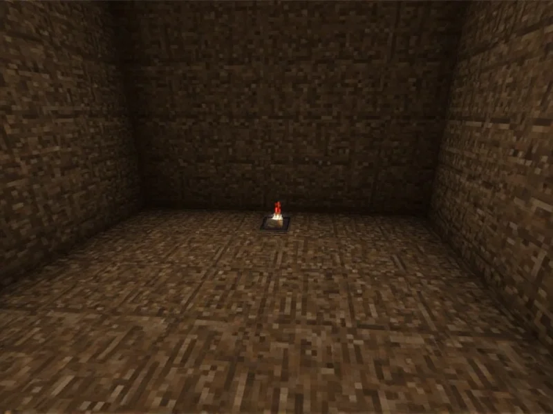Minecraft mining safety with proper torch placement