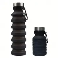 

BPA free kids foldable customized silicone collapsible water bottle