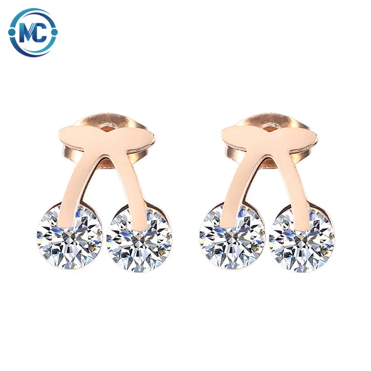 

2021 Amazon Best Selling Korean zircon Earrings simple earring