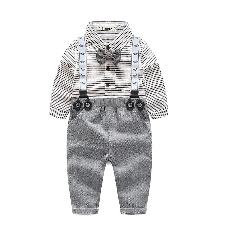 

Baby Boy's Spring And Autumn Gentleman's Wear Two Pieces Clothes Suits