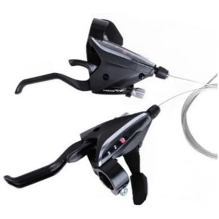 

MTB bike finger dial EF65 transmission 21/24 speed shifter levers, Black