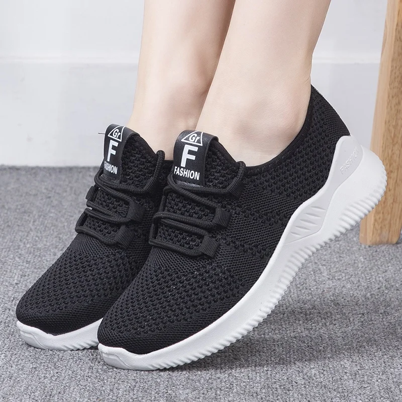 

Non slip walking tennis shoes sports athletic gym sneakers customize shoes women trainer sneakers cheap shoes, Black, pink, white, yellow