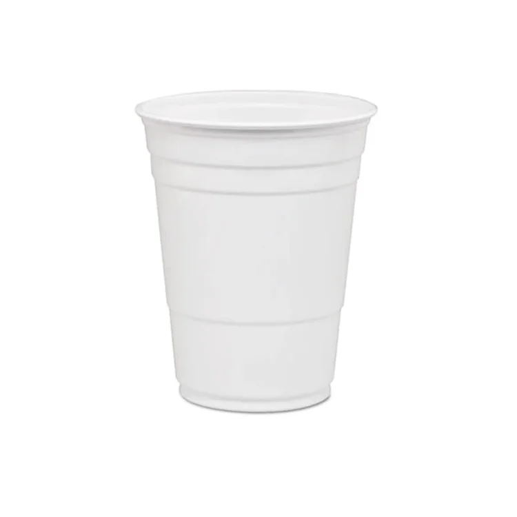 

Disposable Party 16 Oz White Soft Flex Cup Personalized Beer Solo Cups Plastic Double Walled