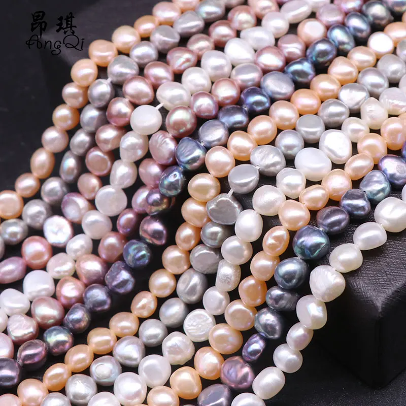 

High Quality 5-11mm Loose Pearls Strand Genuine Natural Baroque Freshwater Pearl Beads For Jewelry Making