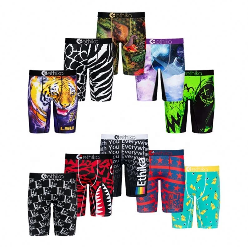 

2021 New Ethika Wholesale Vendor Plus Size Men Underwear Mix Style Boxers Briefs Shorts Random, Customized logo
