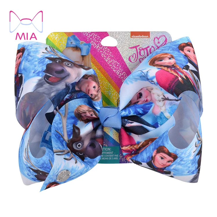 

free shipping over size princess ribbon jojo hairpin hair bow 071-j, Picture shows