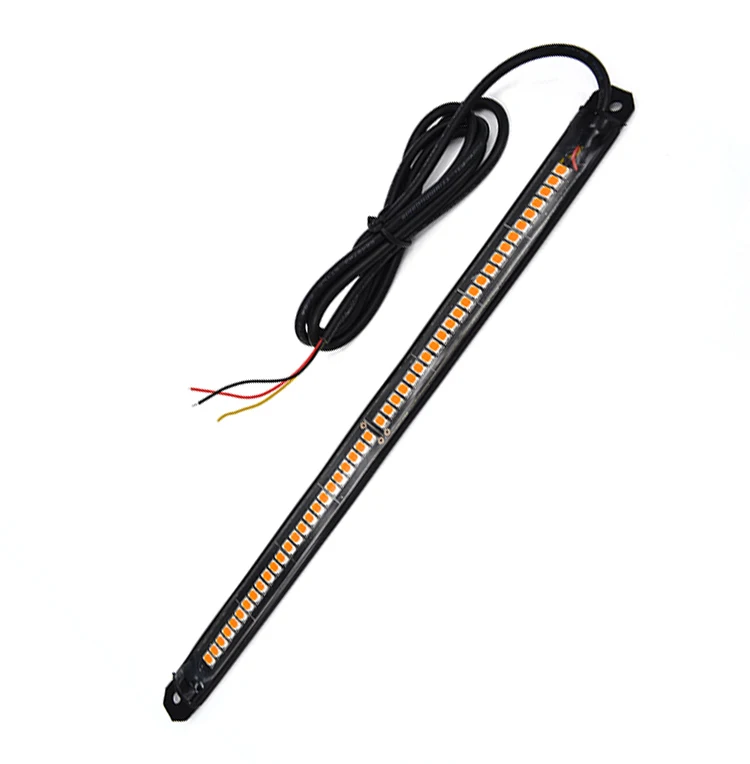 

Universal Scanning Flexible LED Turn Signal Tail Brake License Plate Light Running Tail Indicator Light for Motorcycle Bike ATV, Amber