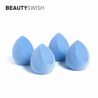 

Wholesale Microfiber Natural Beauty Egg Foundation Sponge Blender With Super Soft Blue Makeup Puff Custom Velvet Makeup Sponge