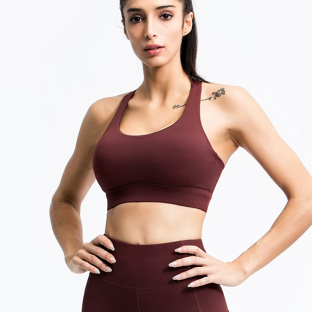 

New product hot sale high elasticity sexy yoga sport vest gym fitness bra
