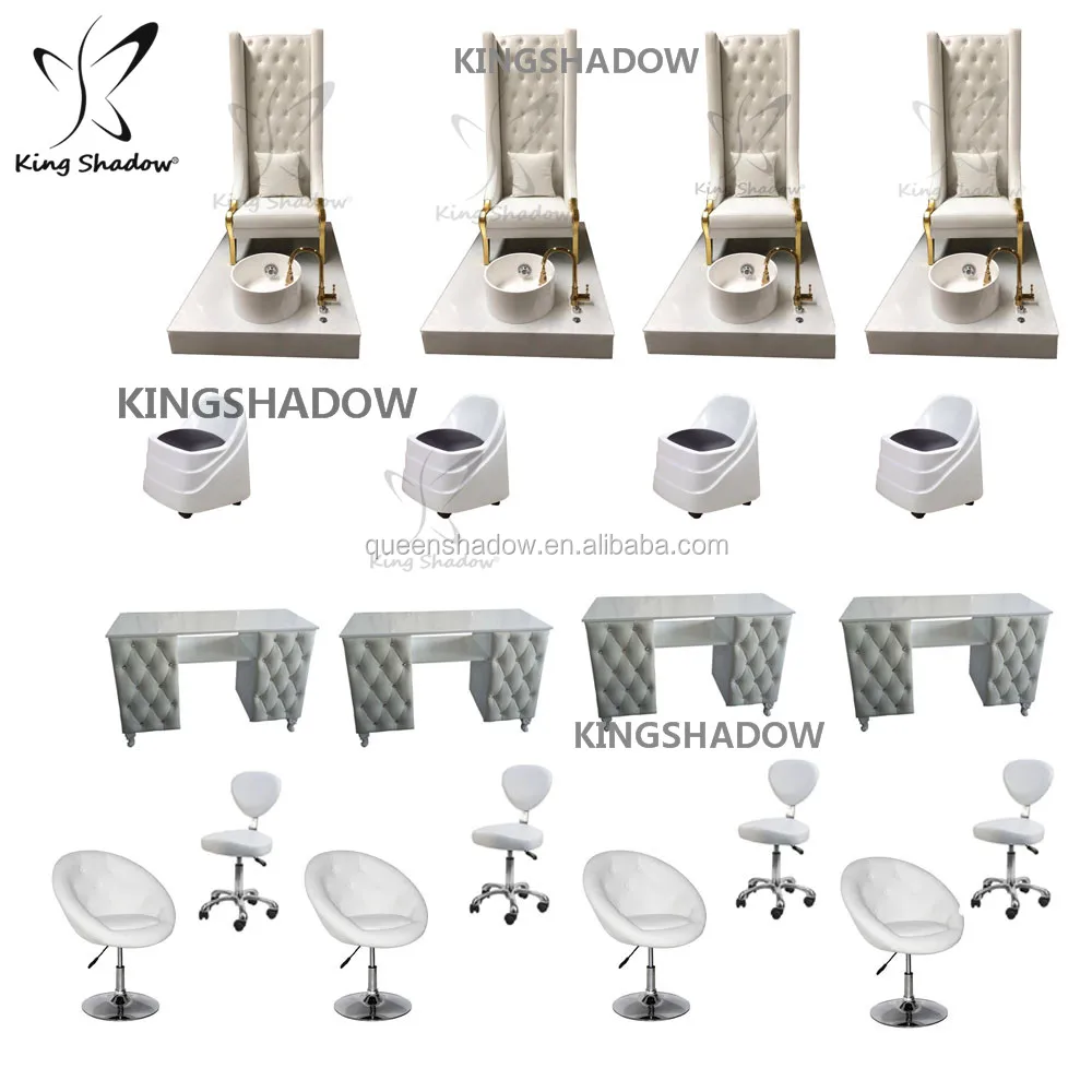 Nails Salon Furniture Package Nail Saloon Chairs Lash Bed Beauty Nail