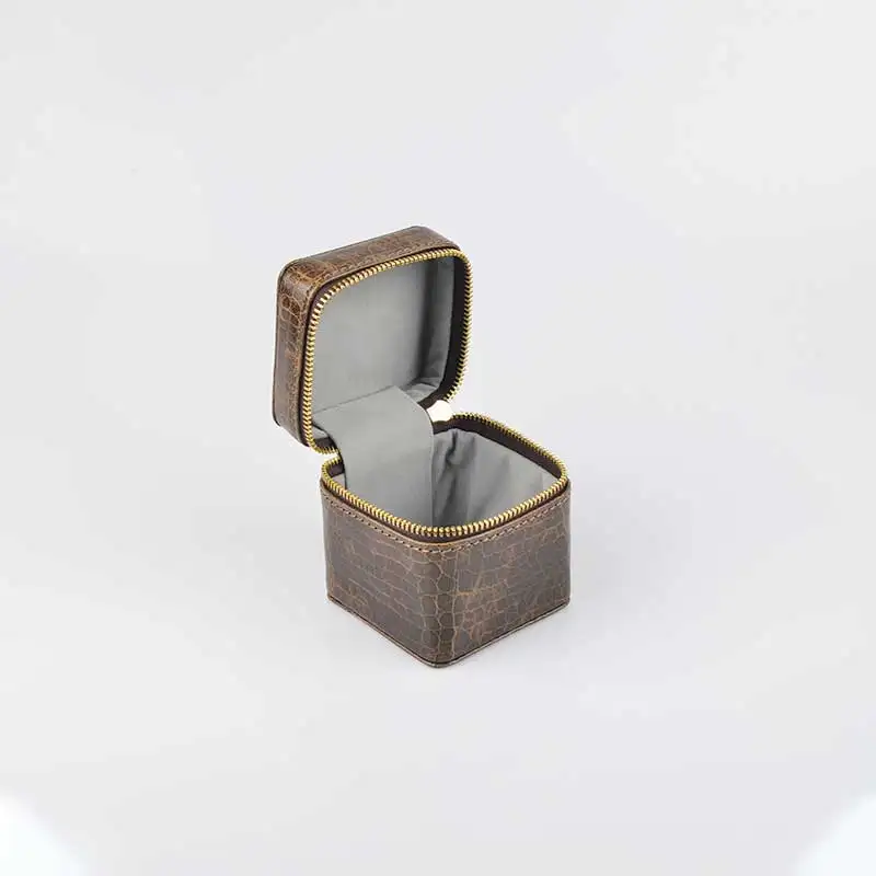 

PU Leather jewelry case Portable ring jewelry boxes Women Girls gift box packaging jewelry box bag, Customized