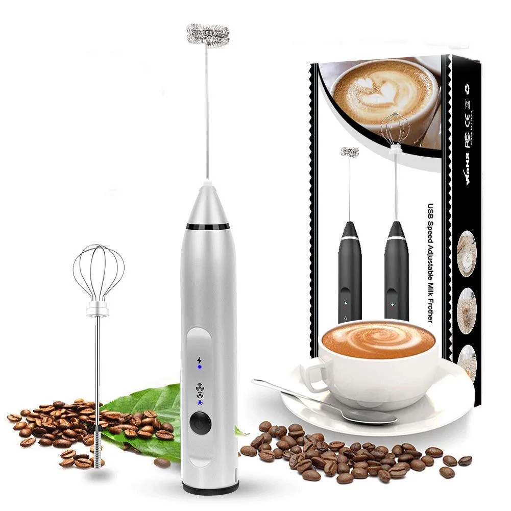 

Cost-effective stainless steel usb charging automatic electric hand milk frother with stand