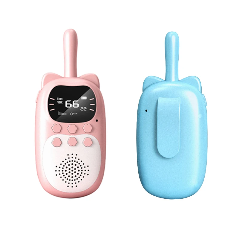 

Children's Walkie Talkie Kids for Christmas Gift Birthday Gift children Walkie Talkie 22 Channels 3KM Rang kids Walkie Talkies, Blue pink