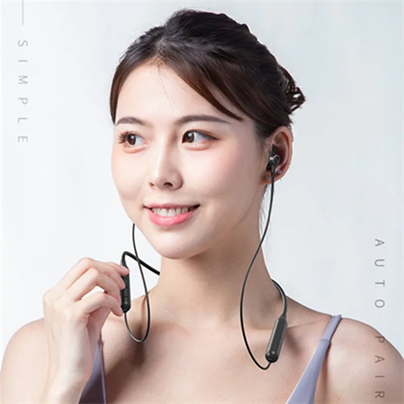 

BT 5.0 Earphone Waterproof Binaural Sport Wireless Headset For iPhone huawei p20 p30 pro, Black /red
