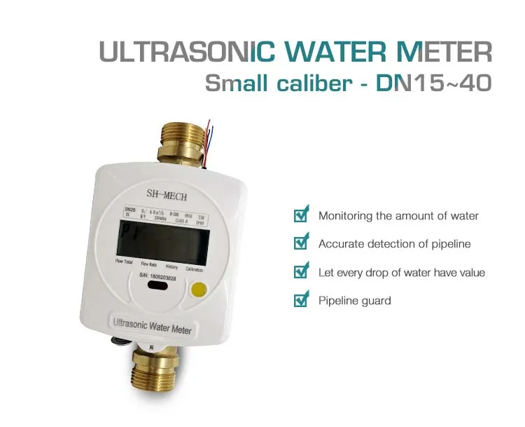 1 Inch 25mm Brass Body Ultrasonic Water Flow Meter - Buy Water Meter ...