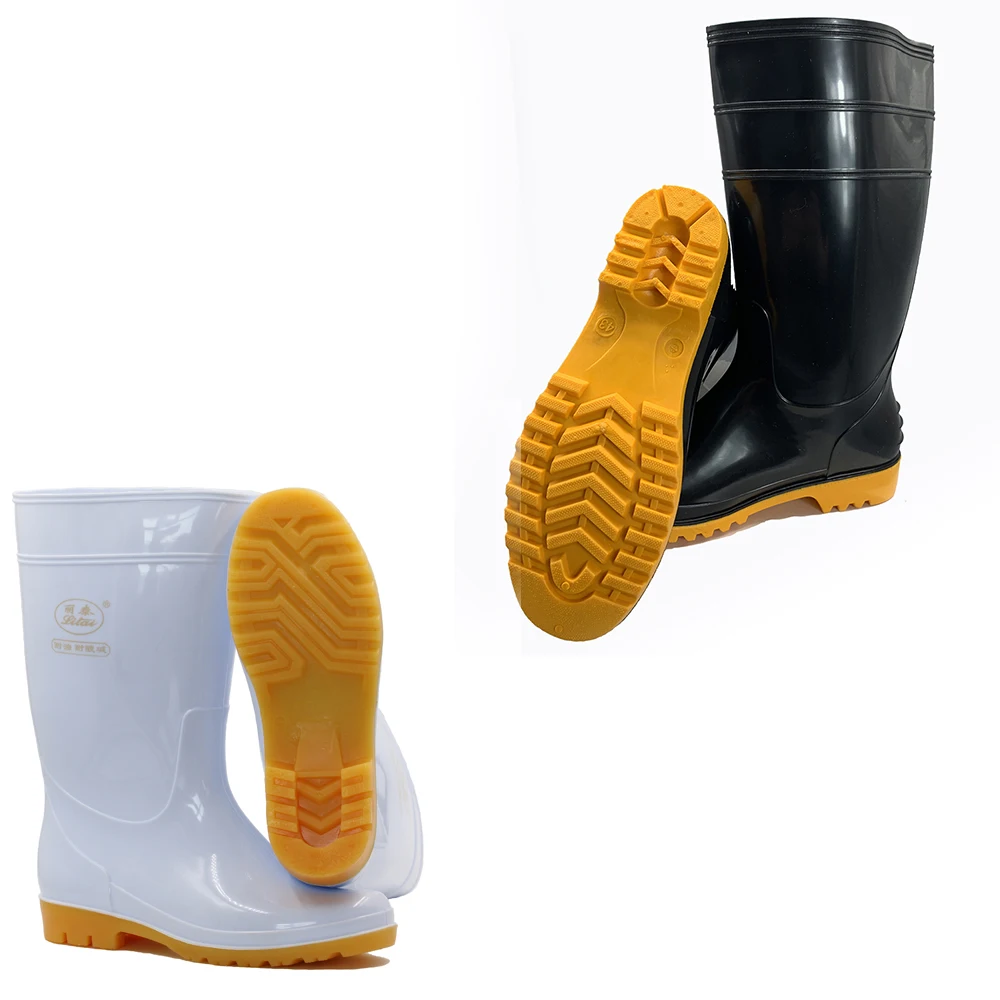 

Custom unisex Work Low Price Pvc gumboot Safety Mens Rubber Middle Waterproof Rain isolation Boots for adults