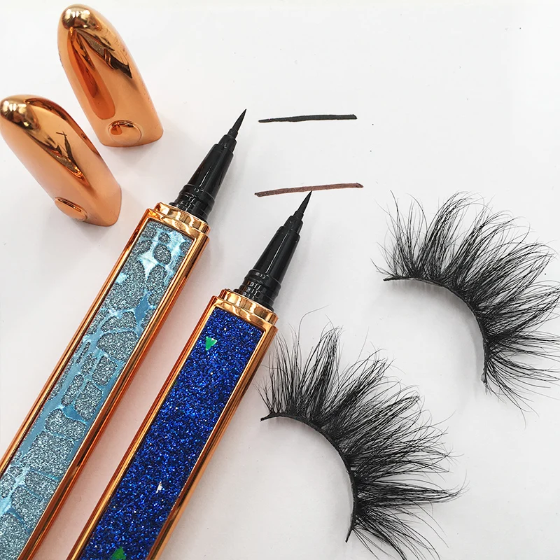 

2021 New Arrivals Self-Adhesive Eyeliner Glue Pen Magic Eyeliner Pen for Strip Eyelashes, Black