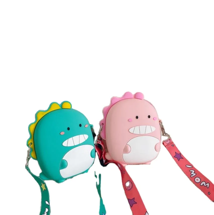 

Fashion cartoon silicone children crossbody bag mini bag kids handbag