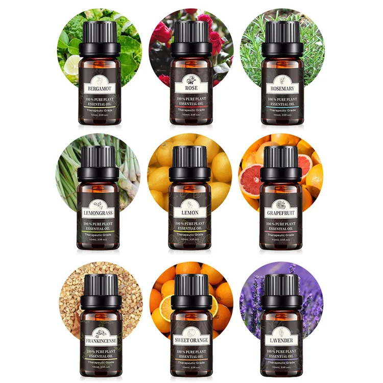 

Therapeutic Grade 100% Pure Organic Aromatherapy Essential Body Oil for Diffuser