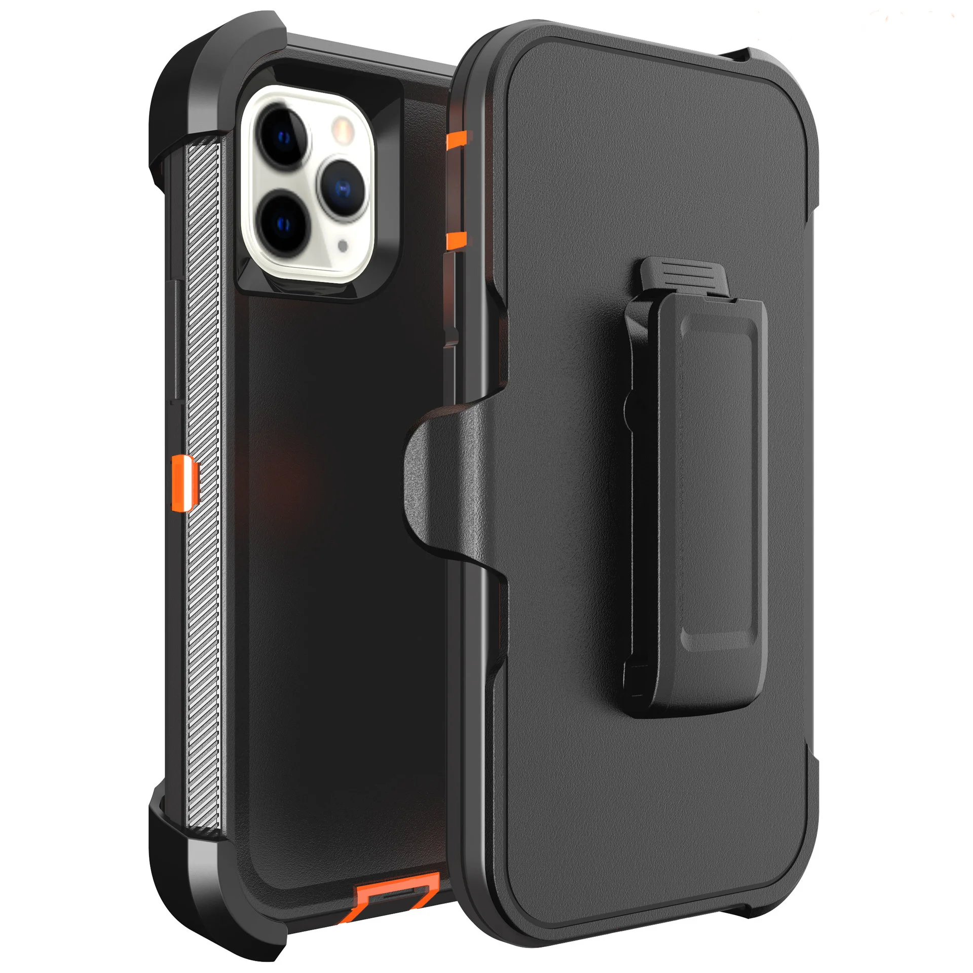 

Non-Slip 3IN1 Case For iPhone 12 12 Pro 12 Pro Max PC+TPU Robot Defende Hard Phone Case For iPhone 12 Belt Clip Cases, 10 colors