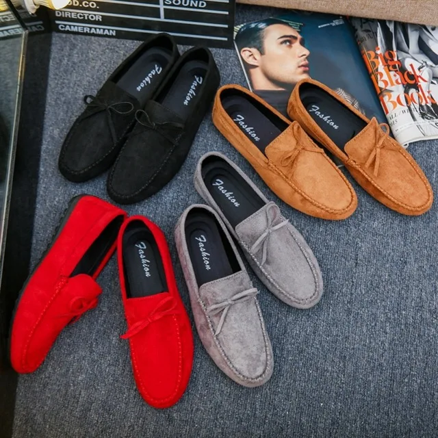 

New Products Soft Slip On Simple Mens Casual Loffer Shoes, 4 colors