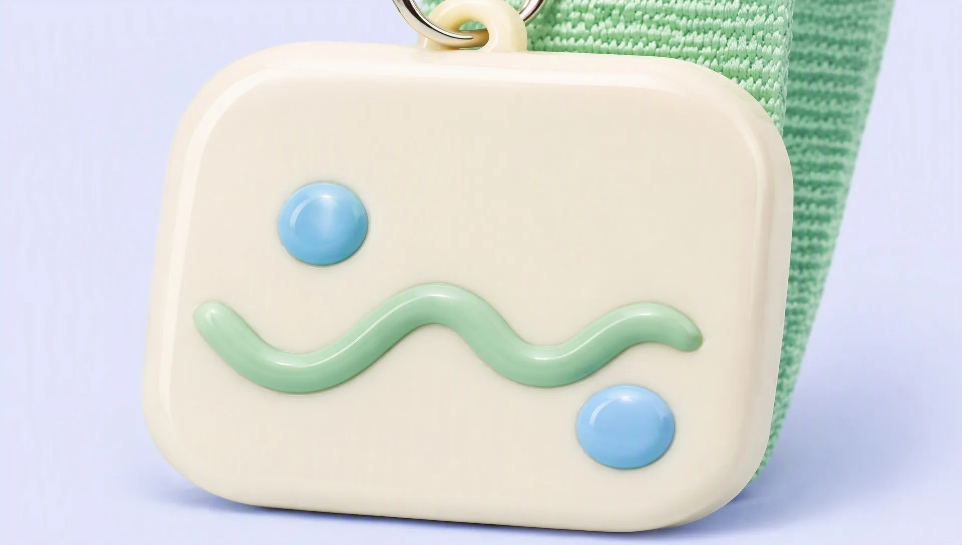 Soft PVC badge - embossed detail close-up