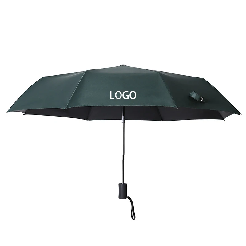 

Wholesale waterproof rain UV parasol sunshade fully automatic fold umbrella with gift box custom logo