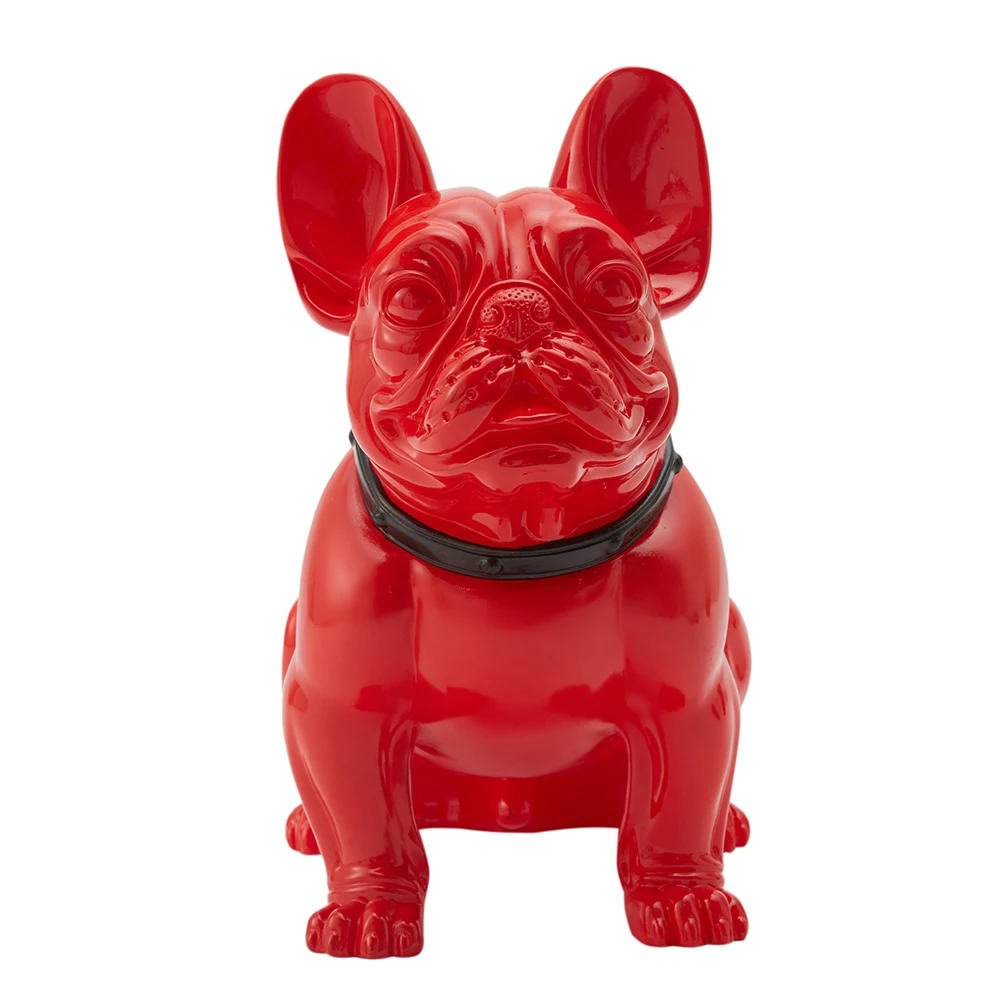 

AFELLOW New Style Plastic Full Dog Mannequin French Bulldog Sitting Pose Cool Lifelike Mannequin Dog Model