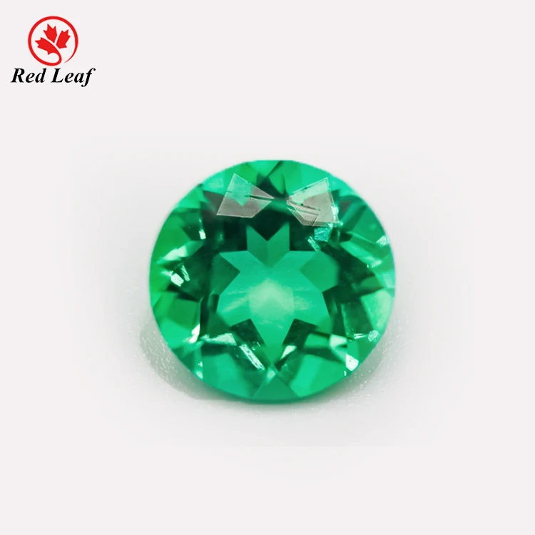 

Redleaf Jewelry price per carat gemstone round shape loose colombian lab grown emerald