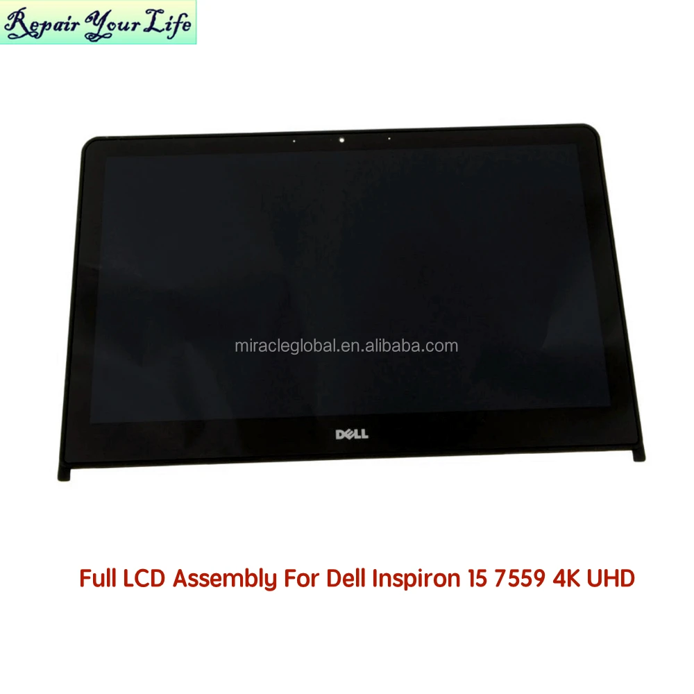 

Laptop Full LCD Assembly For Dell Inspiron 15 7559 4K UHD LP156WF6 SP M1 0KFKV0 LCD Screen Display with Touch Digitizer