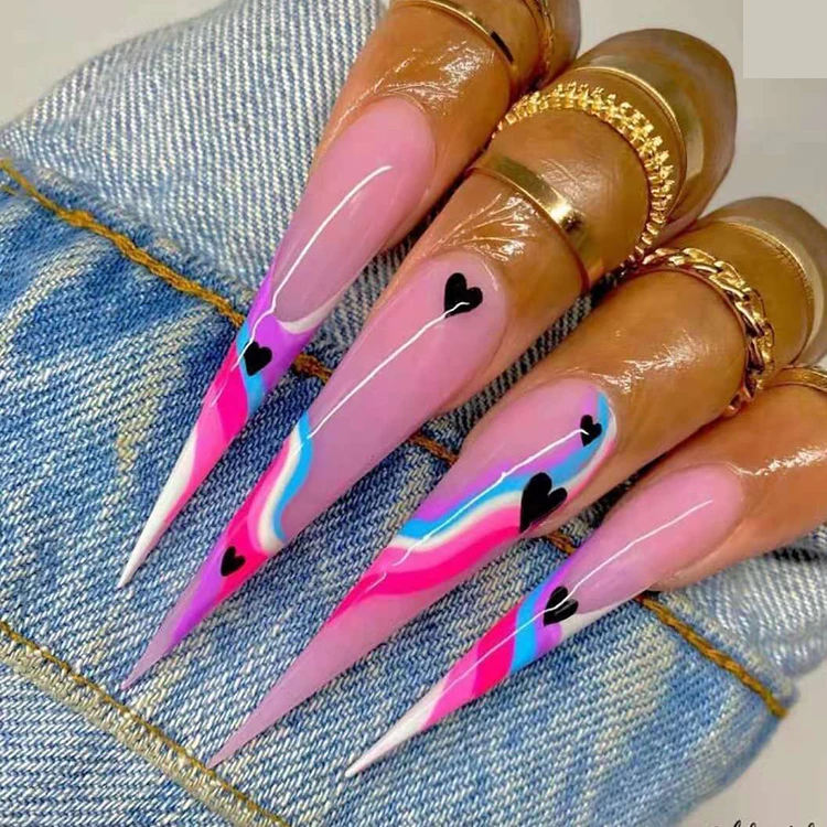 

luxury Custom Press On Nails Package Box Magnetic Artificial Fingernails Packaging