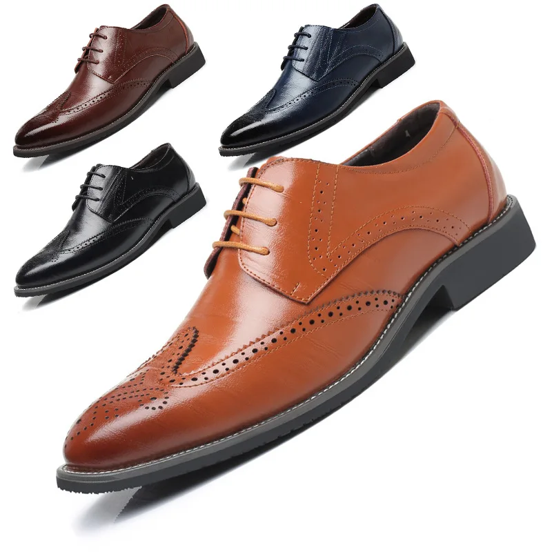 

Good quality factory directly europe american boys pu trendy fancy leather pu dress formal shoes for wedding