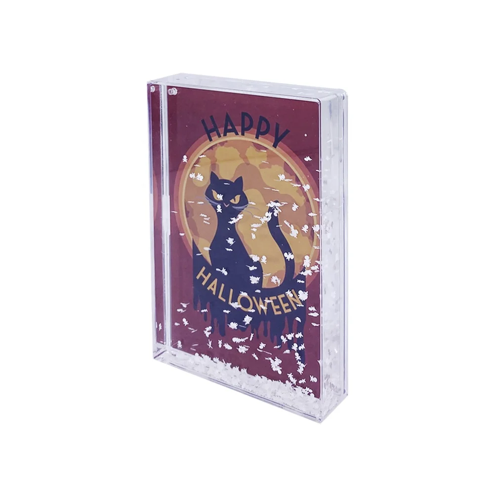 

New Style Plastic Kitty Style Floater Picture Mat Board Acrylic Photo Frame, Clear