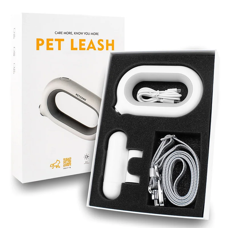 

2020 New Amazon Hot Sale Pet Product Quality Nylon Smart Extendable Dog Leash, White pink
