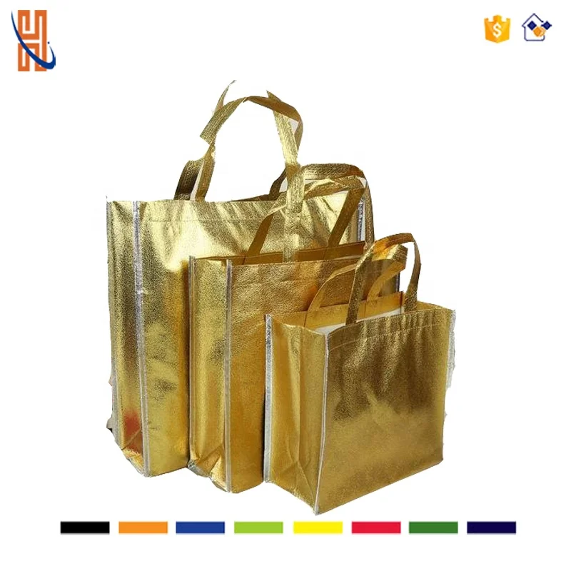 

Glossy Reusable Grocery Bag Tote Bag with Handle Non-woven Stylish Present Bag Gift Bag Goodies Bag Shopping Bag Promotion