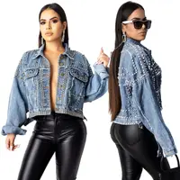 

Latest Design Denim Jacket Women Plus Size Jean Jacket Coats for Ladies Women Clothing